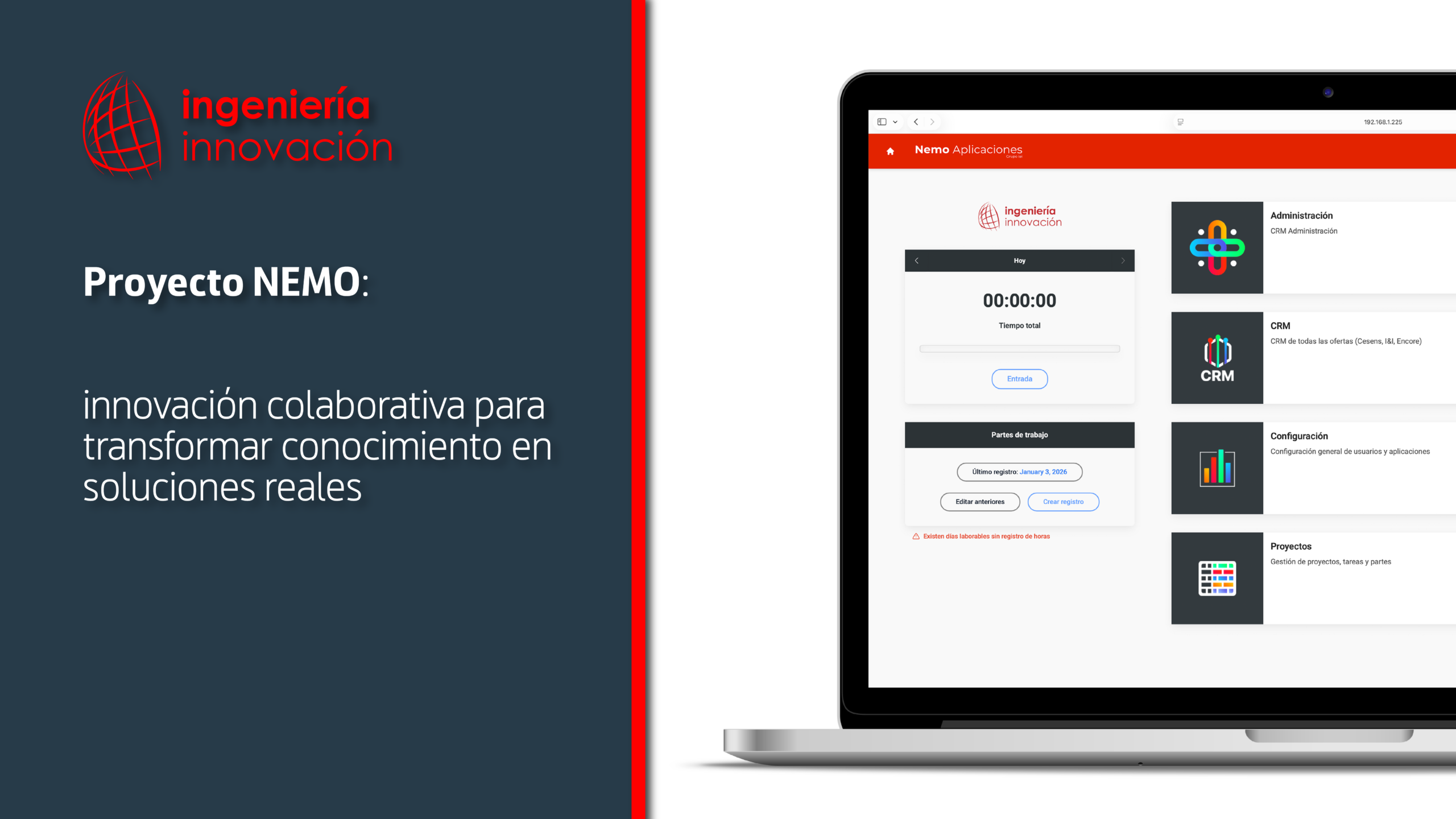 Proyecto NEMO: innovación colaborativa para transformar conocimiento en soluciones real