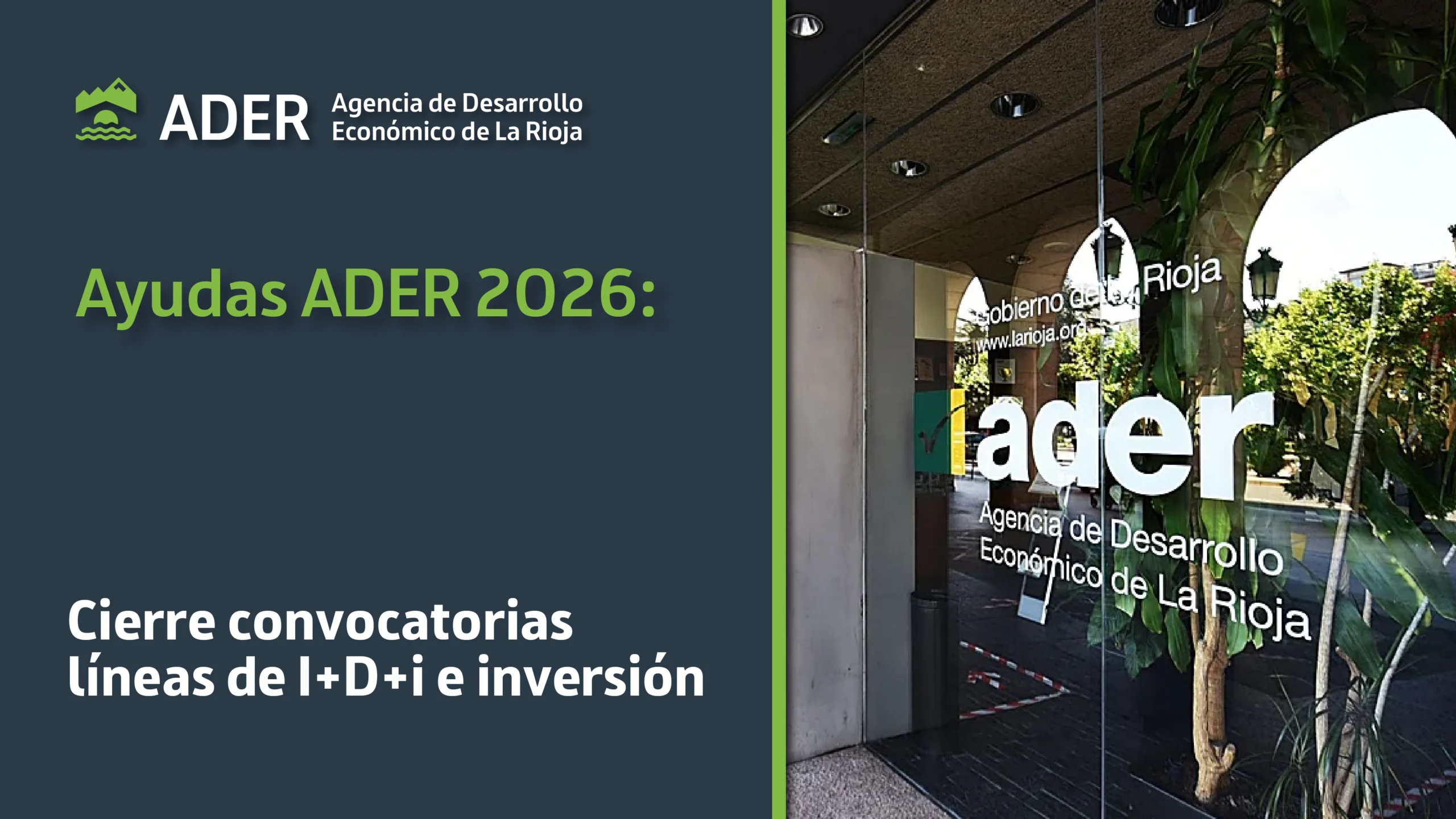 Ayudas ADER 2026: quedan seis semanas para las líneas de I+D+i e inversión